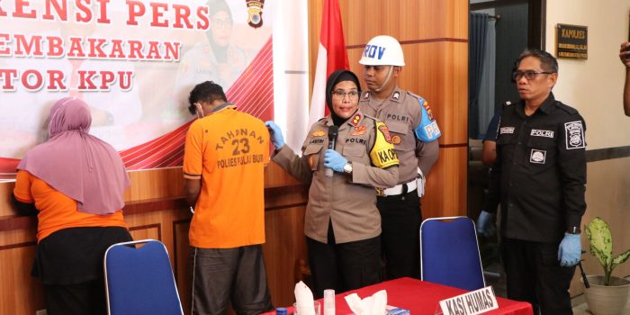 Polres Buru Berhasil Ungkap Dalang dan Pelaku Pembakaran Kantor KPU, Motifnya Menghindari Pemeriksaan Dana Pilkada