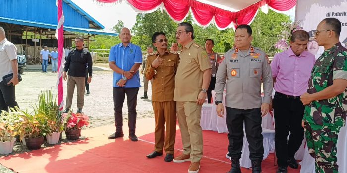 GUBERNUR TINJAU PABRIK PT SPICE ISLANDS MALUKU DI SBB