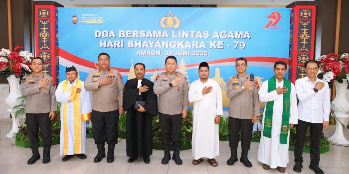 Jelang HUT Ke-79 Bhayangkara Polda Maluku Gelar Doa Bersama