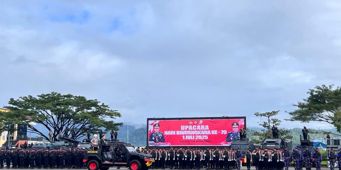 Upacara Memperingati HUT Bhayangkara Polda Maluku Ke 79 Tahun 2025
