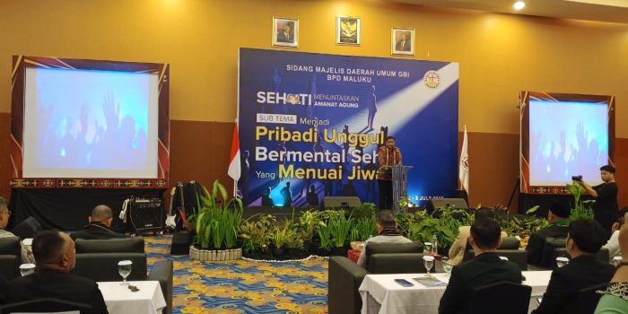 Sidang Majelis Daerah Umum GBI BPD Maluku dengan sub Tema”Pribadi Unggul. Bermental Sehat Menuai Jiwa