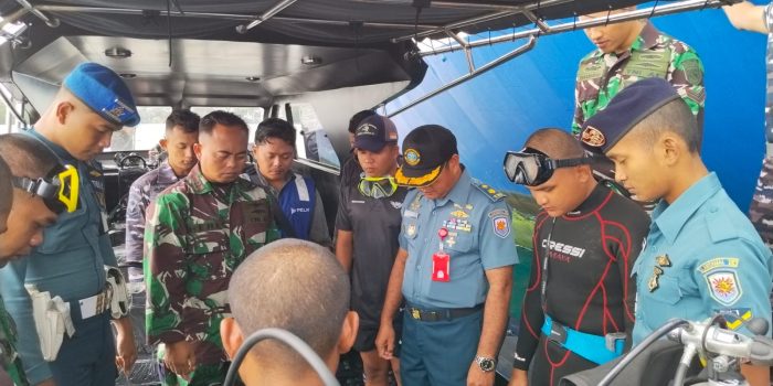 AKSI CEPAT LANAL TUAL MENYELAMATKAN KM. LABOBAR YANG MENGALAMI KENDALA PROPELLERSHAFT TERBELIT TALI