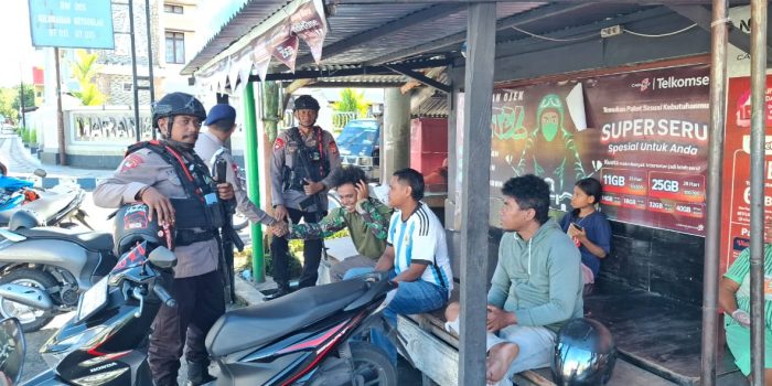 Satuan Brimob Polda Maluku Patroli Harkamtibmas di Tual
