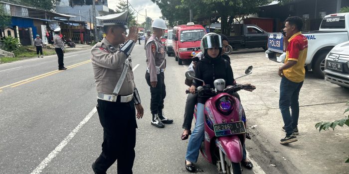74 Kendaraan Bermotor Terjaring Razia Operasi Patuh Salawaku Polda Maluku
