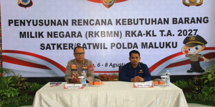 Penyusunan RKBMN 2027, Karo Log Polda Maluku Ingatkan Pentingnya Penyusunan Kebutuhan Pengadaan dan Pemeliharaan BMN
