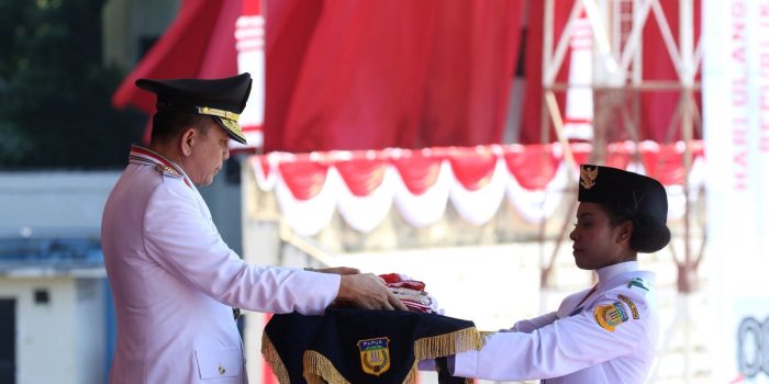 Upacara HUT RI ke-80, Pj Gubernur Papua Agus Fatoni Ajak Jaga Iklim Kondusif Masyarakat