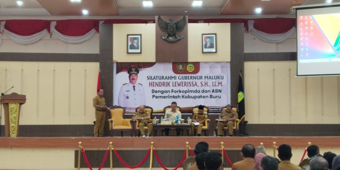 Gubernur Pertemuan Bersama Forkopimda dan ASN Kabupaten Buru Bahas Pembangunan Sinergis