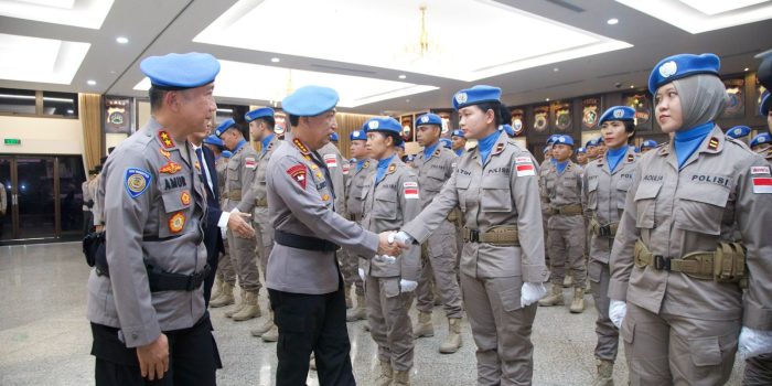 Kapolri Lepas Satgas FPU 7 MINUSCA dalam Misi Perdamaian PBB di Afrika Tengah