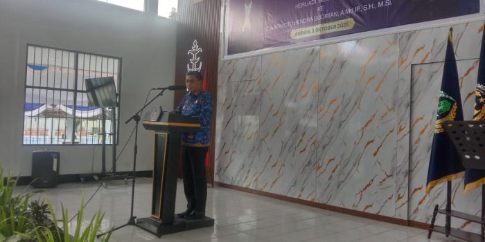 Walikota Ambon Bodewin Wattimena Hadiri Lepas Sambut Kapala Lapas Kelas IIA Ambon