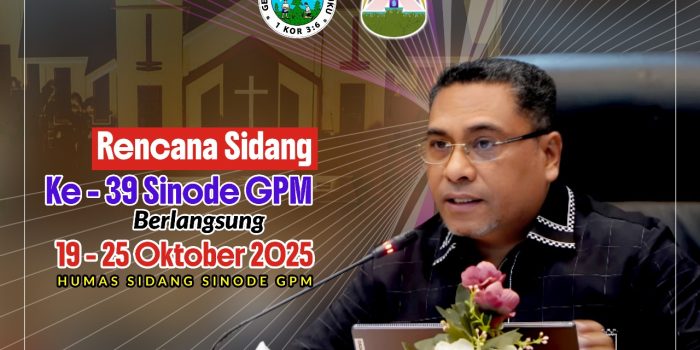 Ini Jadwal Lengkap Sidang ke-39 Sinode GPM 2025