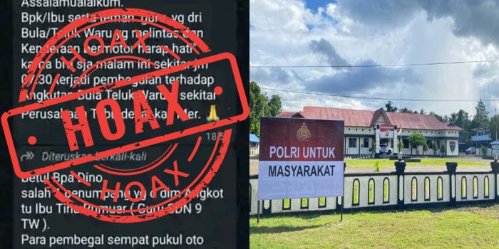 Polres Seram Bagian Timur Tegaskan: Isu Pembegalan di Teluk Waru Hoaks