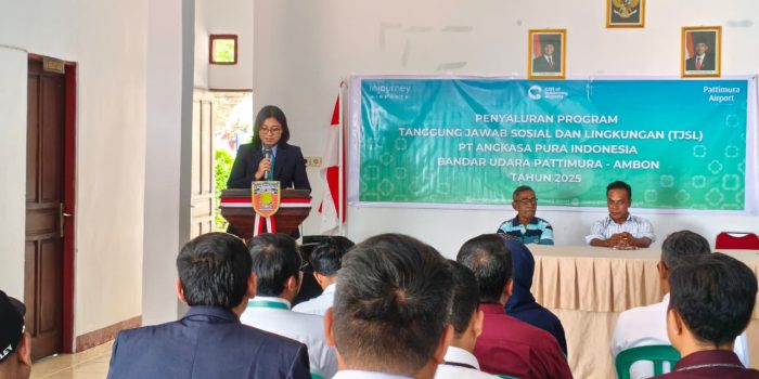 BANDARA PATTIMURA SALURKAN BANTUAN PROGRAM TJSL INJOURNEY AIRPORTS UNTUK SARANA PRASARANA UMUM DI NEGERI HATU DAN NEGERI TAWIRI
