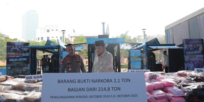 Kinerja Setahun Polri di Kepemimpinan Prabowo: 214 Ton Narkoba Berhasil Disita, 629 Juta Jiwa Diselamatkan