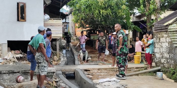 Dusun Batu Tagepe ‘Bebas Cemas’ Berkat Drainase TMMD Kodim 1504/Ambon