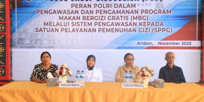 Polda Maluku Gelar FGD Bahas Peran Polri dalam Pengawasan Program MBG
