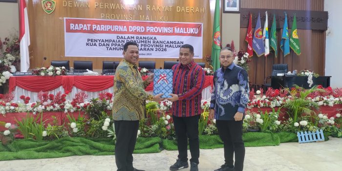 Rapat Paripurna DPRD Provinsi Maluku  Penyampaian Dokumen Rancangan KUA dan PPAS, APBD Provinsi Maluku  Tahun Anggaran 2026