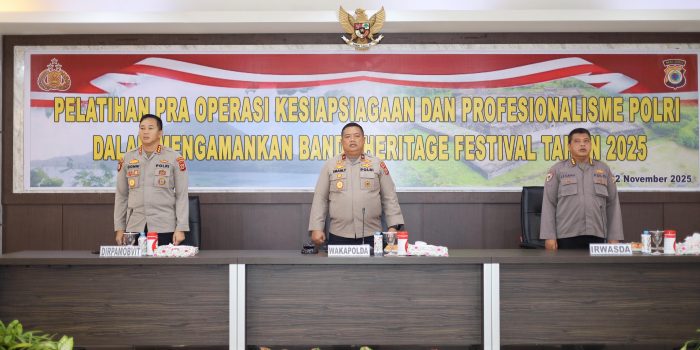 Wakapolda Maluku Buka Latpraops Pengamanan Banda Heritage Festival 2025: Tekankan Profesionalisme dan Kesiapsiagaan Personel