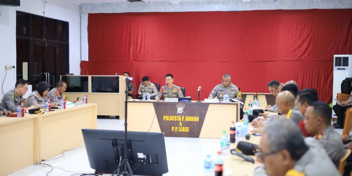 Pimpin Anev Terkait Kesiapan Operasi Lilin 2025, Ini Instruksi Kapolda Maluku