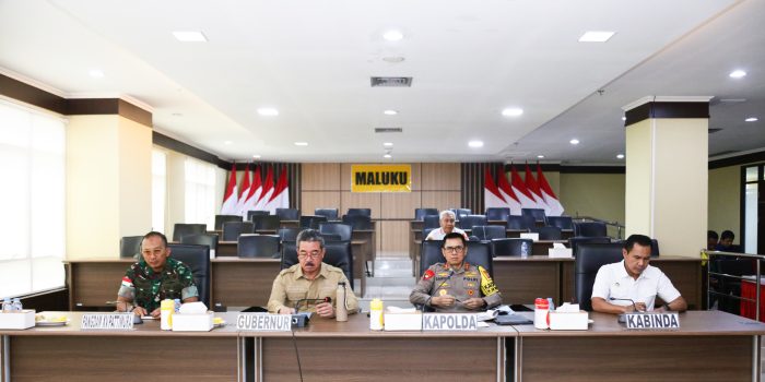 Kapolda Maluku Hadiri Rakor Lintas Sektoral Bersama Menko Polhukam secara Virtual, Pastikan Nataru Aman