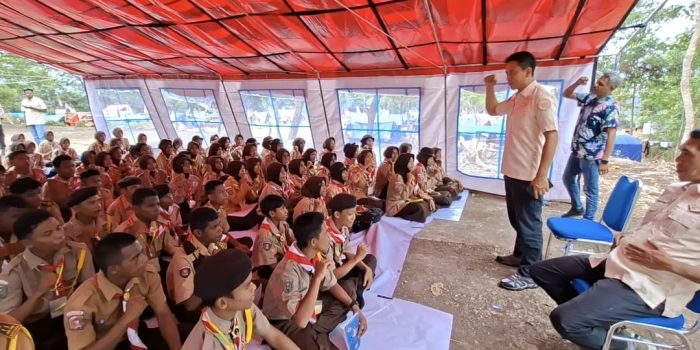 Bentengi Pelajar dari Radikalisme Sejak Dini, Densus 88 Sosialisasikan Literasi Digital di Perkemahan Pramuka se-Maluku