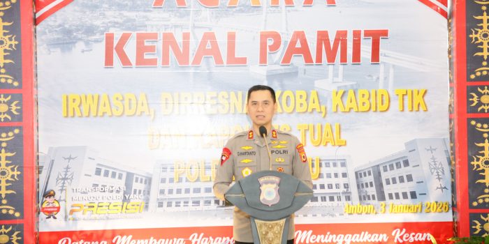 Polda Maluku Gelar Acara Kenal Pamit Irwasda, Dir Narkoba, Kabid TIK dan Kapolres Tual, Kapolda: Bekerjalah dengan Ikhlas Melayani Masyarakat-