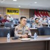 Wakapolda Maluku Ikut Vicon Anev OPS Lilin Bersama Mabes Polri