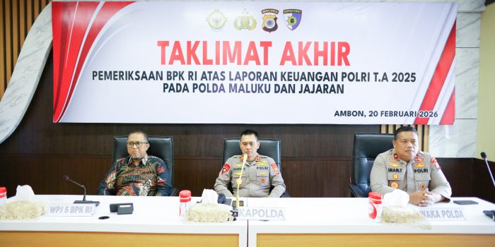 16 Hari Diaudit BPK RI, Kapolda Maluku Dorong Tata Kelola Keuangan Polri Lebih Akuntabel
