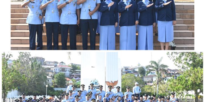 Peringati HUT Ke-80 TNI AU, Danlanud Pattimura Pimpin Ziarah di TMP Kapahaha Ambon