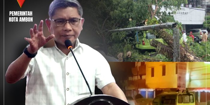 Wali Kota Ambon Instruksikan Penanganan Terintegrasi Pasca Insiden Pohon Tumbang
