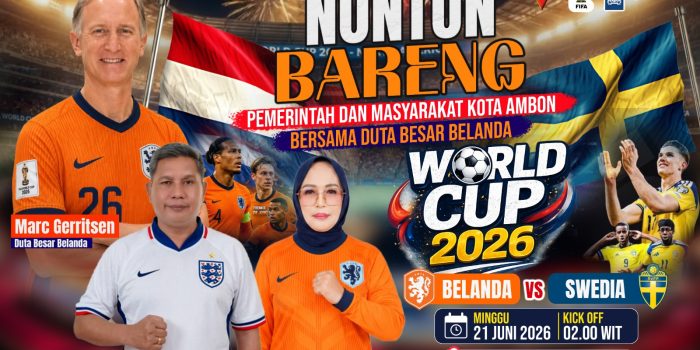 Pemkot Ambon dan Dubes Belanda Gelar Nobar Piala Dunia, Perkuat Semangat Persaudaraan