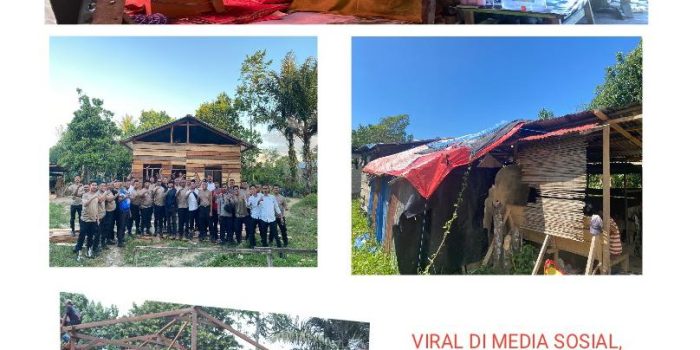 VIRAL DI MEDIA SOSIAL, RESPONS CEPAT POLRES SBT BEDAH RUMAH 1 KELUARGA 10 JIWA , DIAMI GUBUK TERPAL 3X3 M; UBAH KISAH PILU JADI HARAPAN BARU
