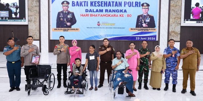 Kadiskes Kodaeral IX Hadiri Bakti Kesehatan Peringatan HUT ke-80 Bhayangkara