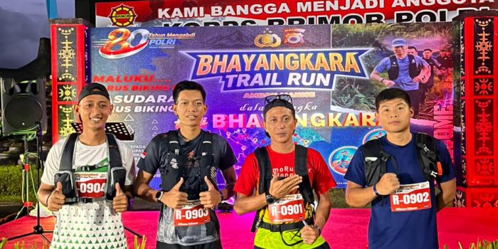 Luar Biasa, Tim Lari Beregu Kodaeral IX Juara II Trail Run HUT Bhayangkara ke-80 Tahun 2026