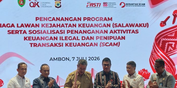 Lawan Scam dan Kejahatan Keuangan Digital, Polda Maluku–OJK Luncurkan Gerakan SALAWAKU, Perkuat Peran Bhabinkamtibmas Lindungi Masyarakat Hingga Desa