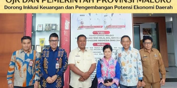 OJK Maluku dan Pemprov Sinergi Dorong Inklusi Keuangan dan Ekonomi Daerah