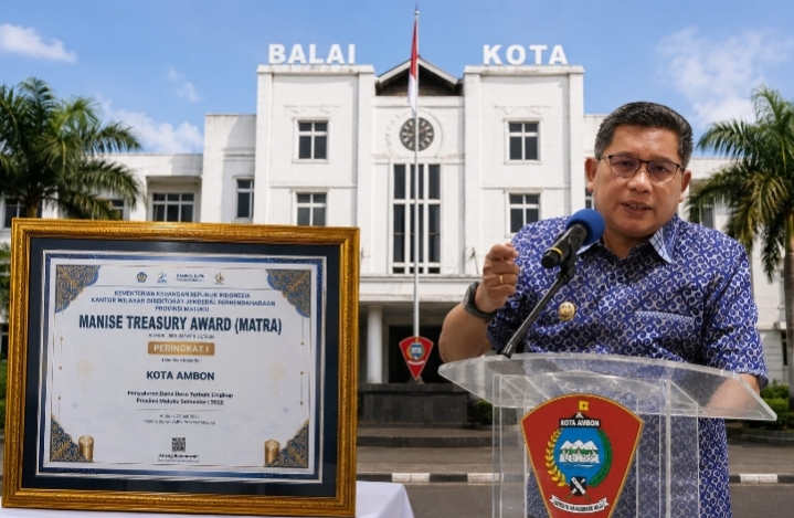 Kota Ambon Raih Peringkat I Manise Treasury Award, Terbaik dalam Penyaluran Dana Desa Semester I 2026